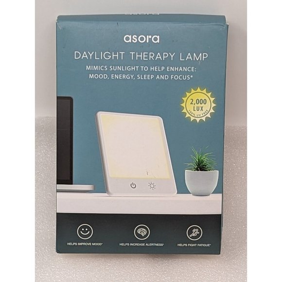 Asora Daylight Therapy Lamp 2000 LUX Light With Timer Enhance Mood - Picture 1 of 1